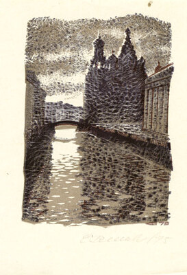 Синилов Евгений Григорьевич. Лот из 10 иллюстраций к различным литературным произведениям с приложением двух рукописных писем художника